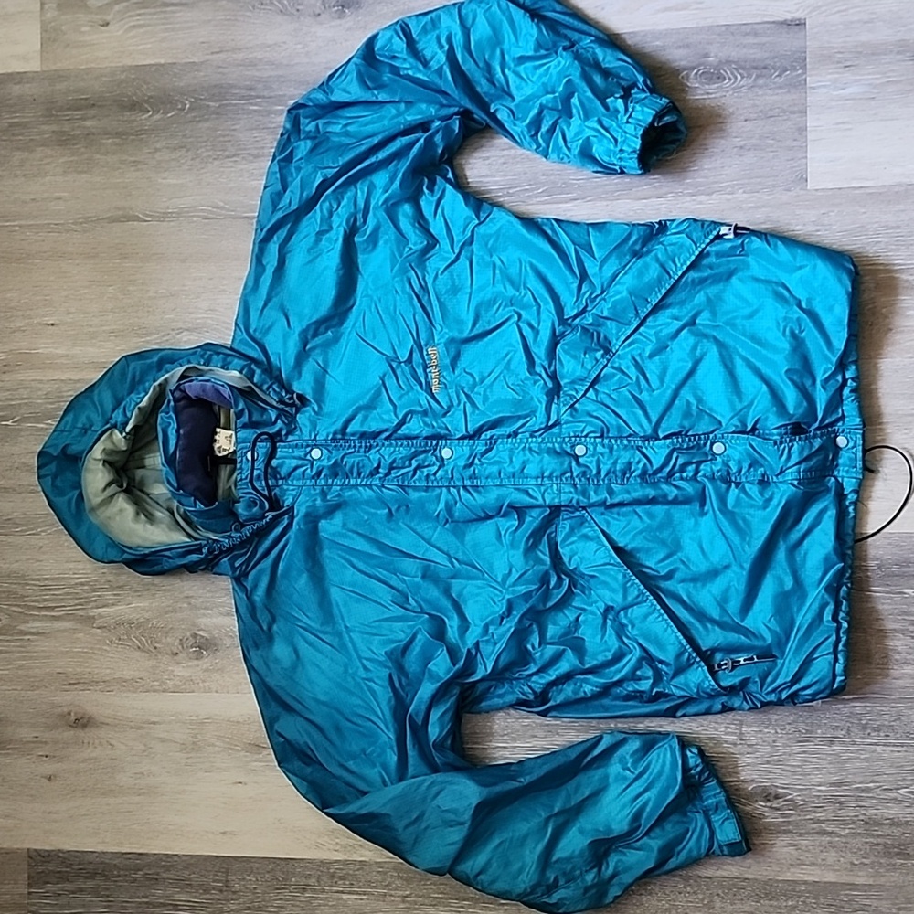 Vintage 90s Classic Womens Montbell Insulated Gorpcore Jacket Teal/Turquose Sz L